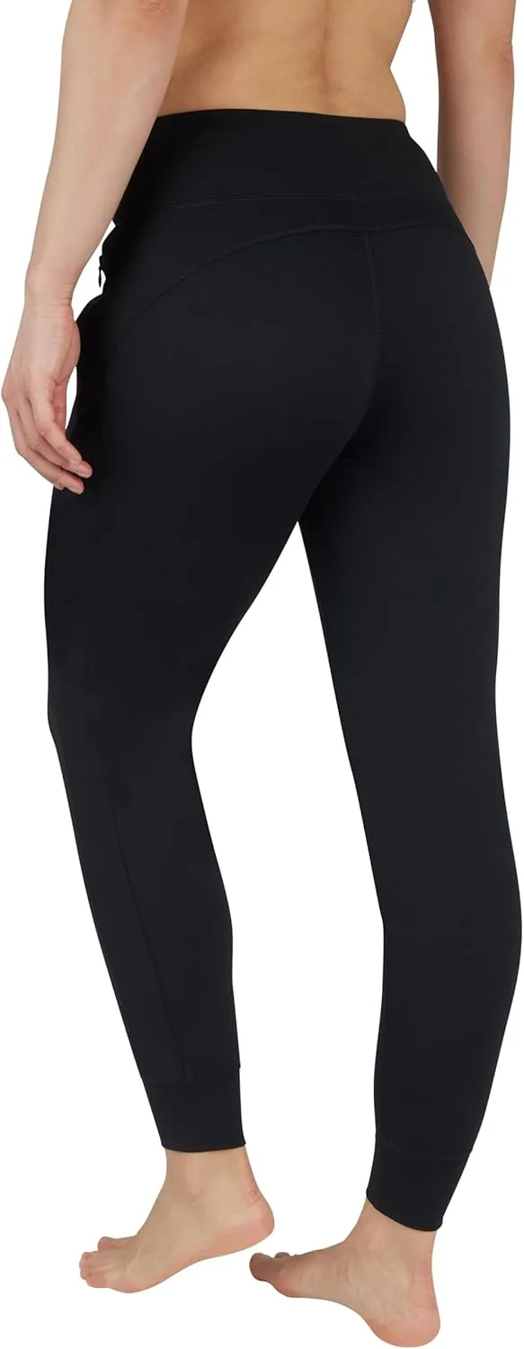 90 Degree By Reflex Womens Jogger Pants Athletic High Waisted Running Sweatpants Workout Jogger with Zippered Pockets