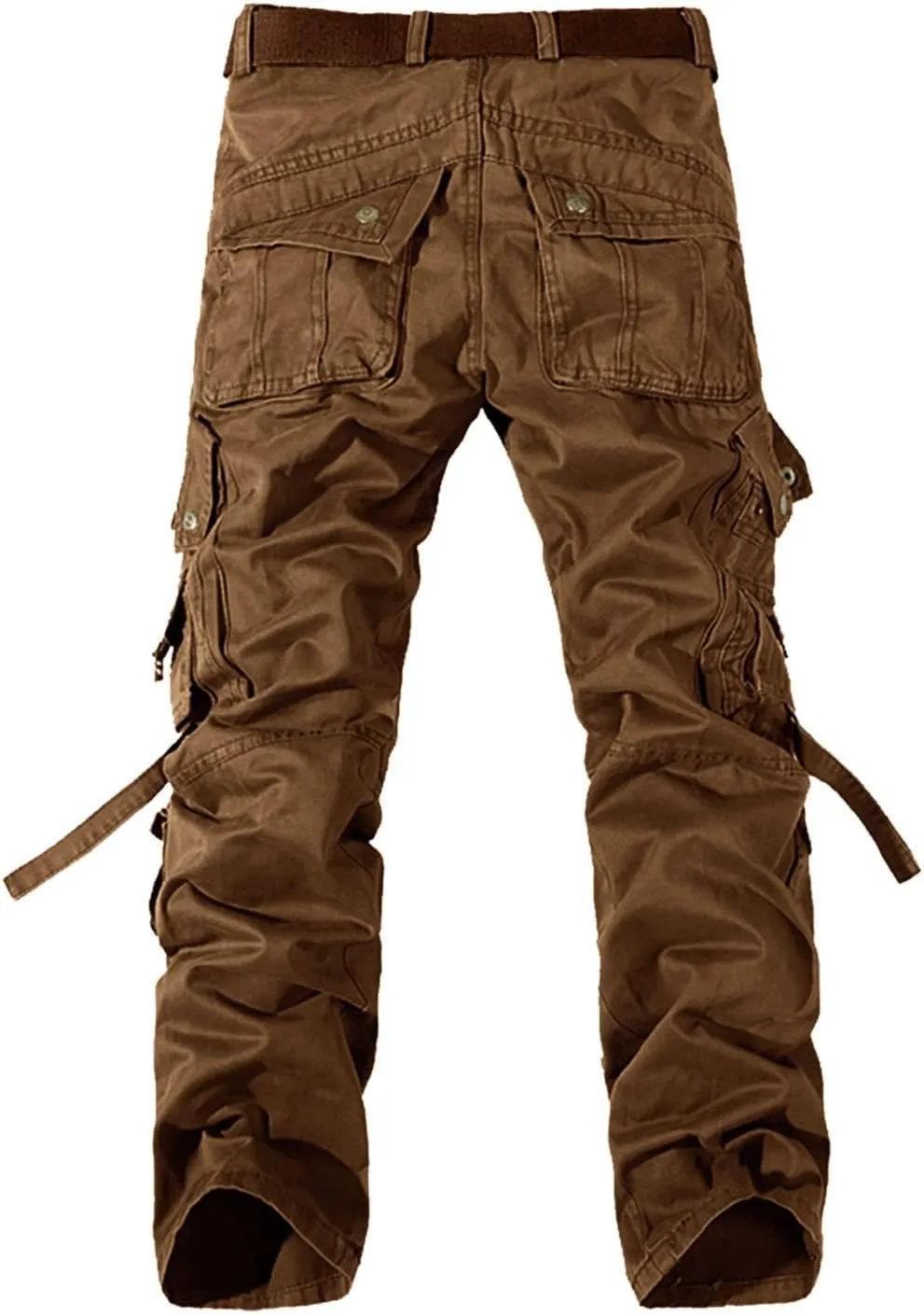 Alalaso Mens Cargo Pants Lightweight Ripstop Regular Fit Trousers Tactical Hiking Work Bottom Pant with Multi Pockets