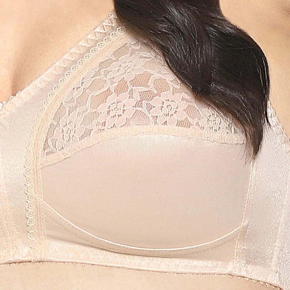Audrey Non Padded Non Wired Full Cup Plus Size Pack of 2 Full Support Bra