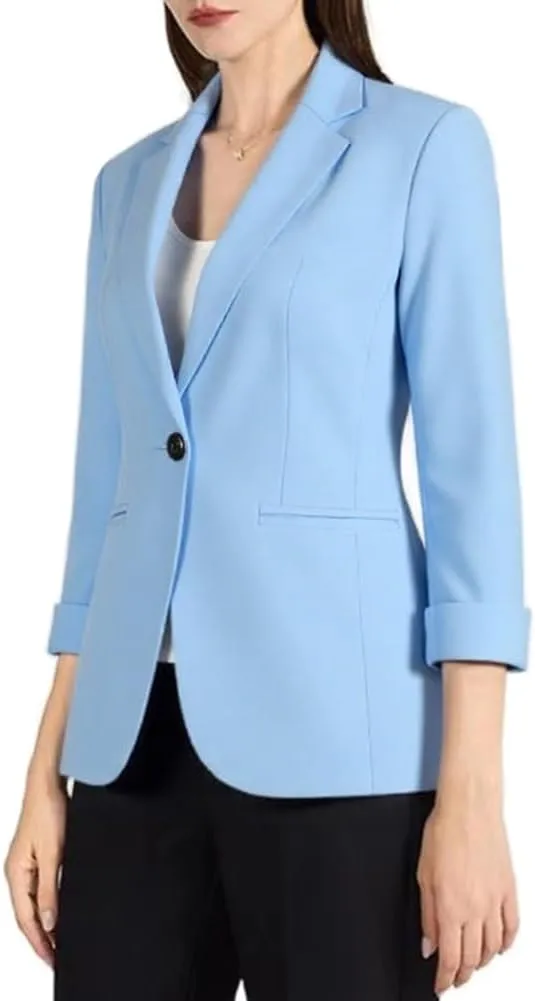 Beninos Womens 3/4 Sleeve Lightweight Office Work Suit Jacket Blazer