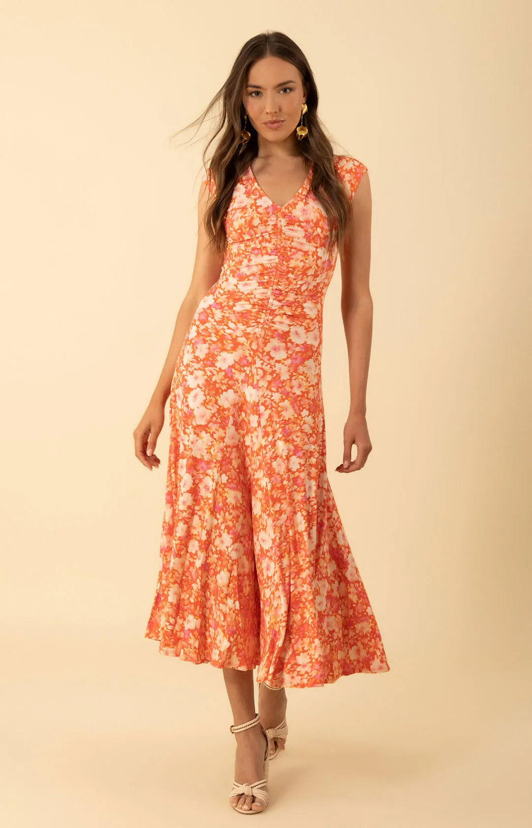 Brynn Shirred Jersey Dress
