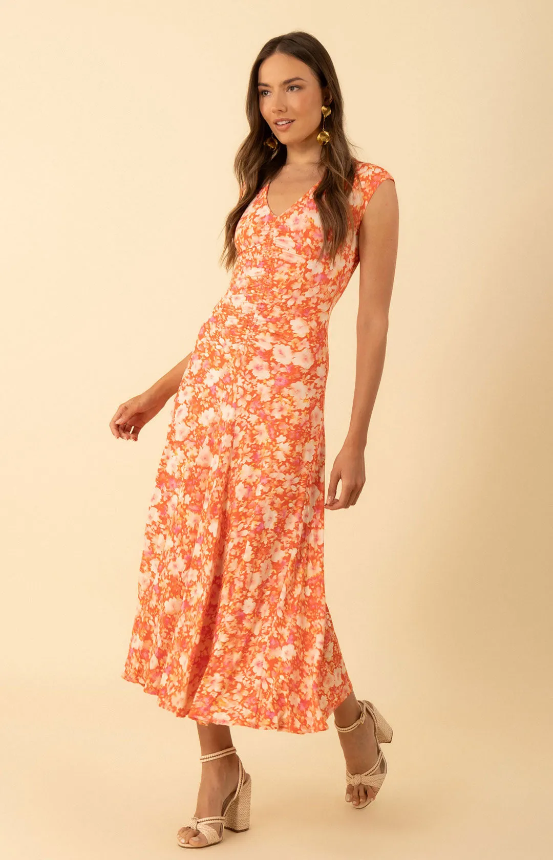 Brynn Shirred Jersey Dress