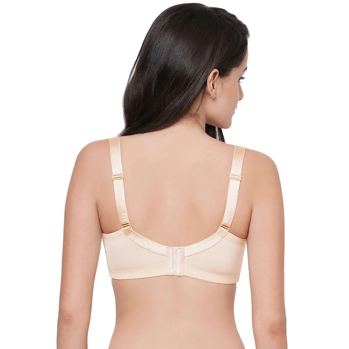 Charming Illusion Non-Padded Non-Wired Full Coverage Minimizer Plus Size Bra - Beige