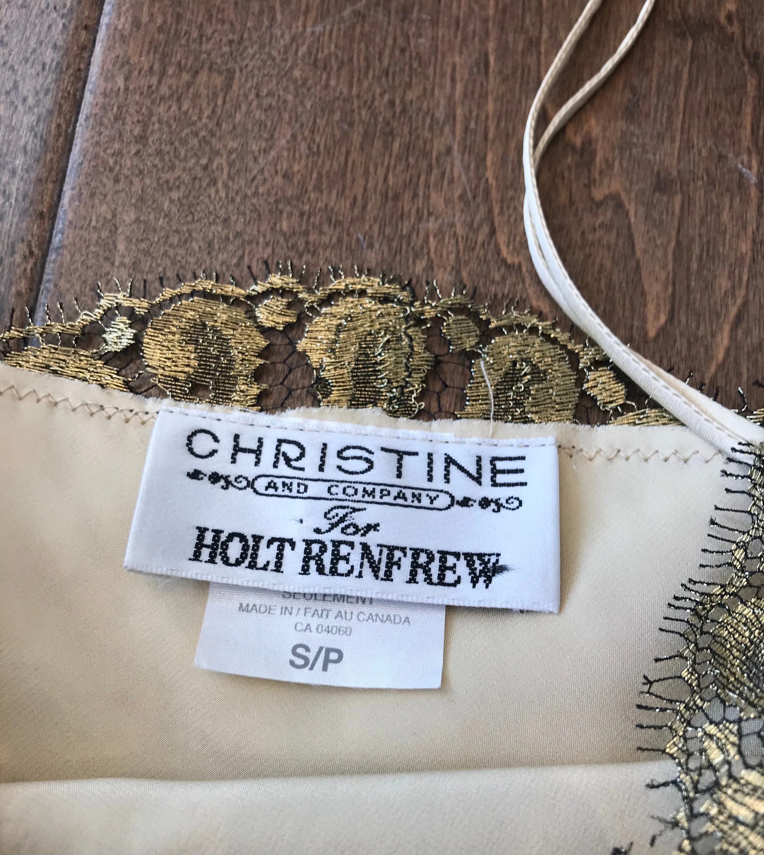 CHRISTINE And Company For Holt Renfrew Lace Camisole