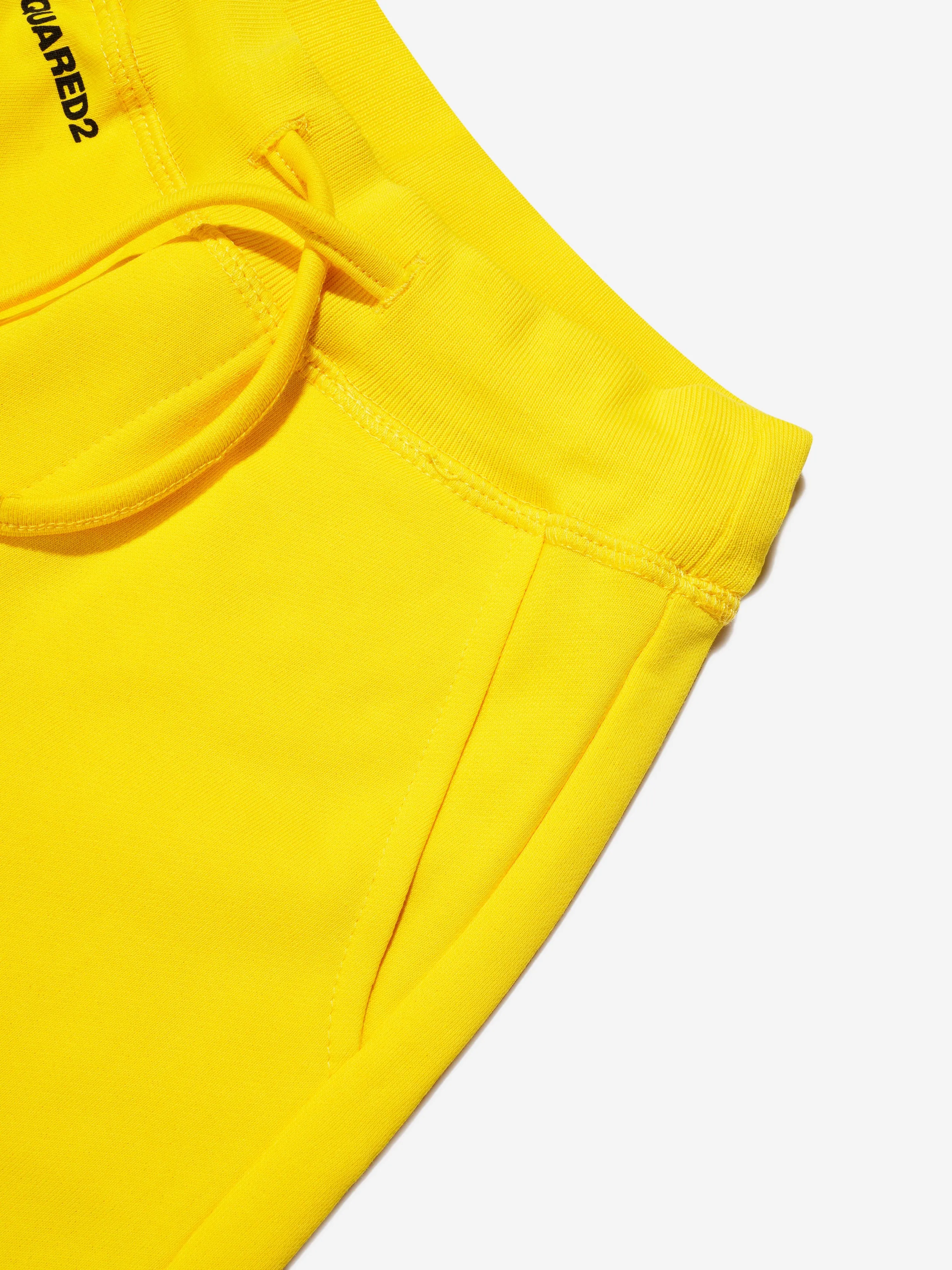 Dsquared2 Kids Sports Edition.07 Shorts In Yellow
