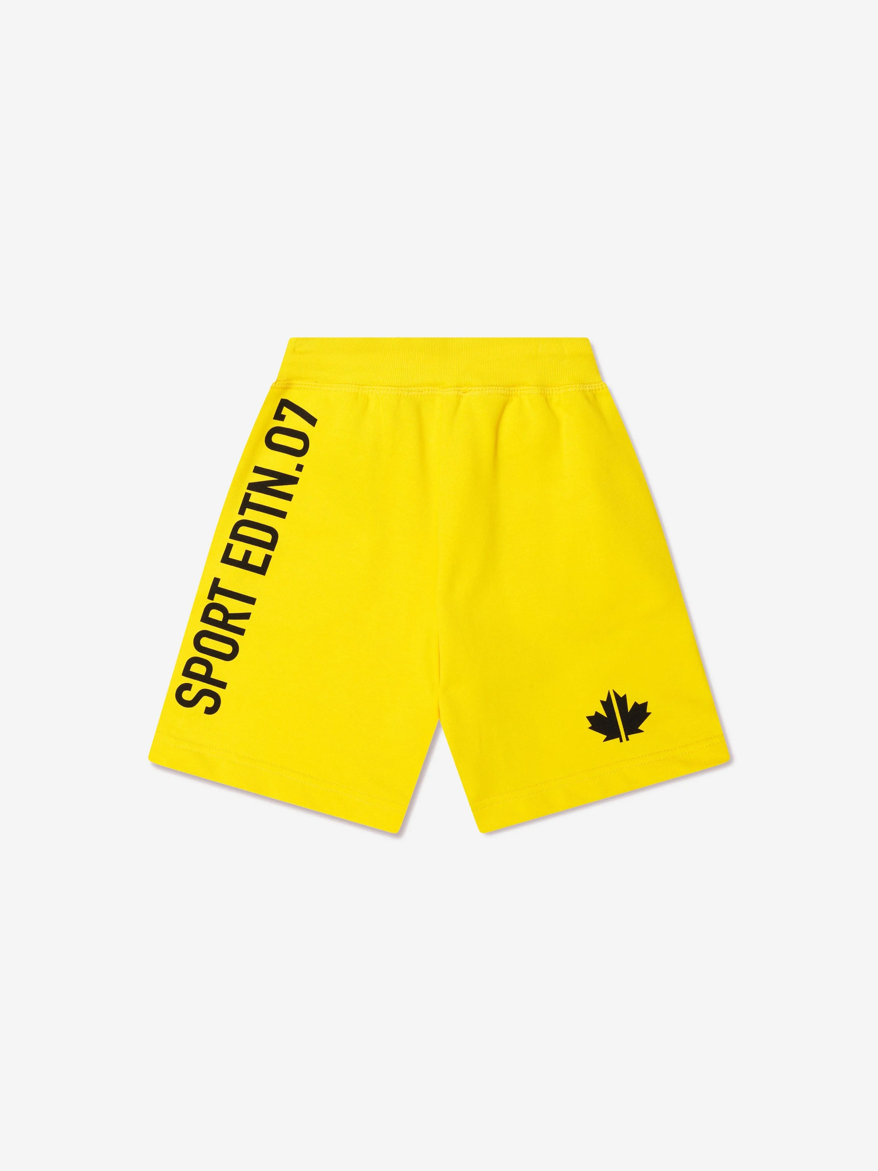 Dsquared2 Kids Sports Edition.07 Shorts In Yellow