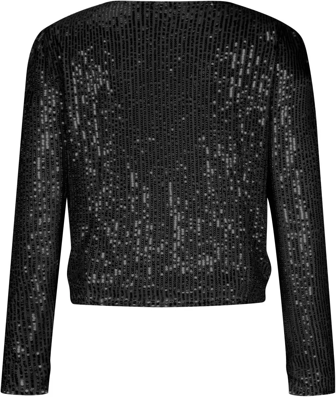 Fashion Sequin Jacket Women's Casual Party Elegant Sparkle Long Sleeve Jackets Glitter Front Zip Blazer Bomber Jacket