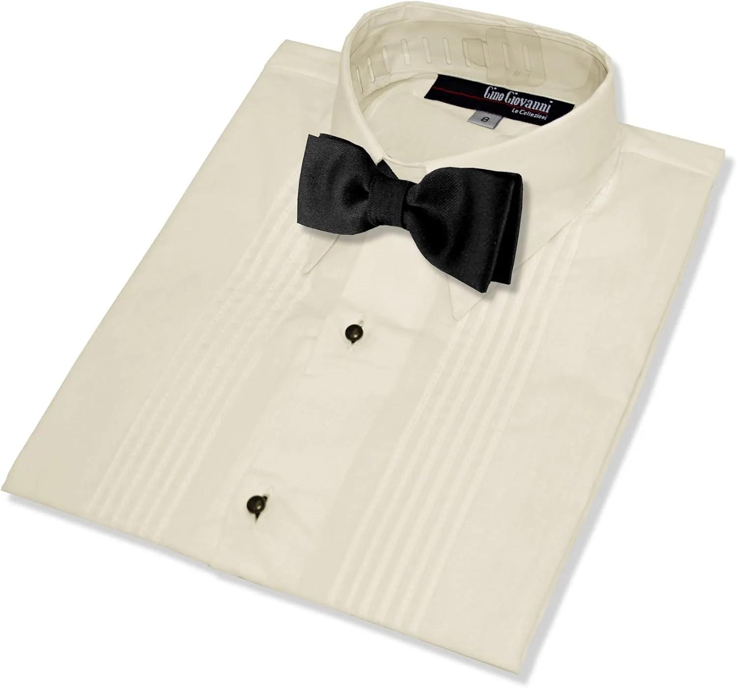 Gino Giovanni Boys Formal Tuxedo Shirt with Bow Tie