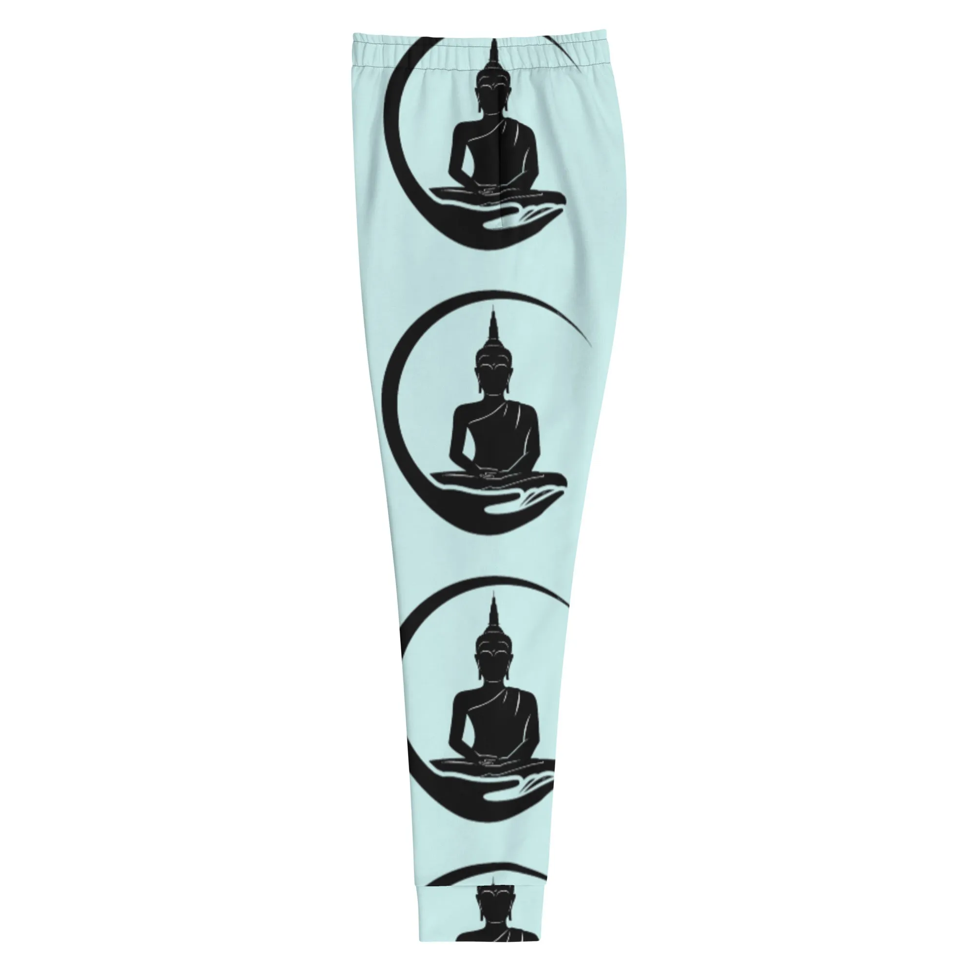 Joggers Light Blue with Buddha
