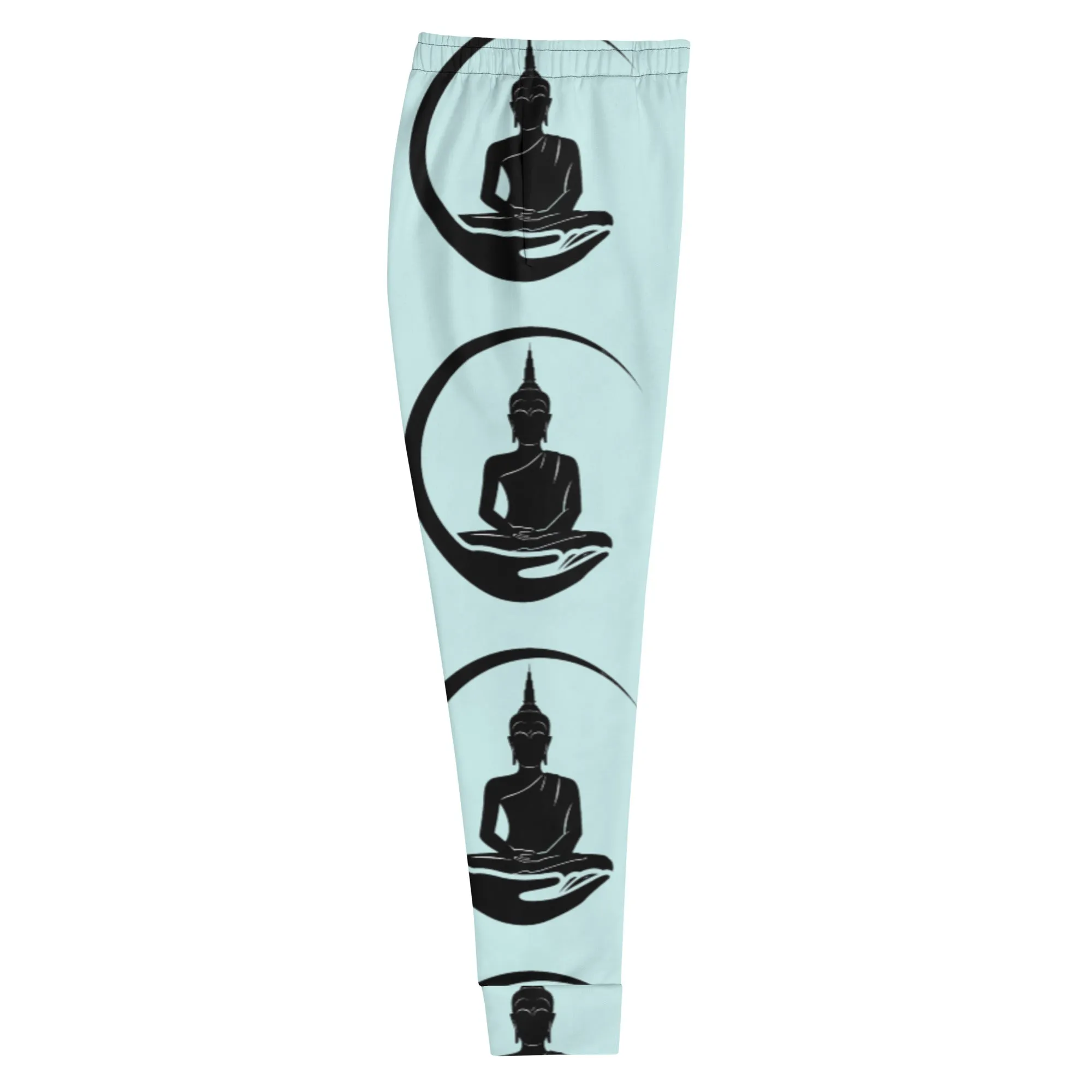 Joggers Light Blue with Buddha