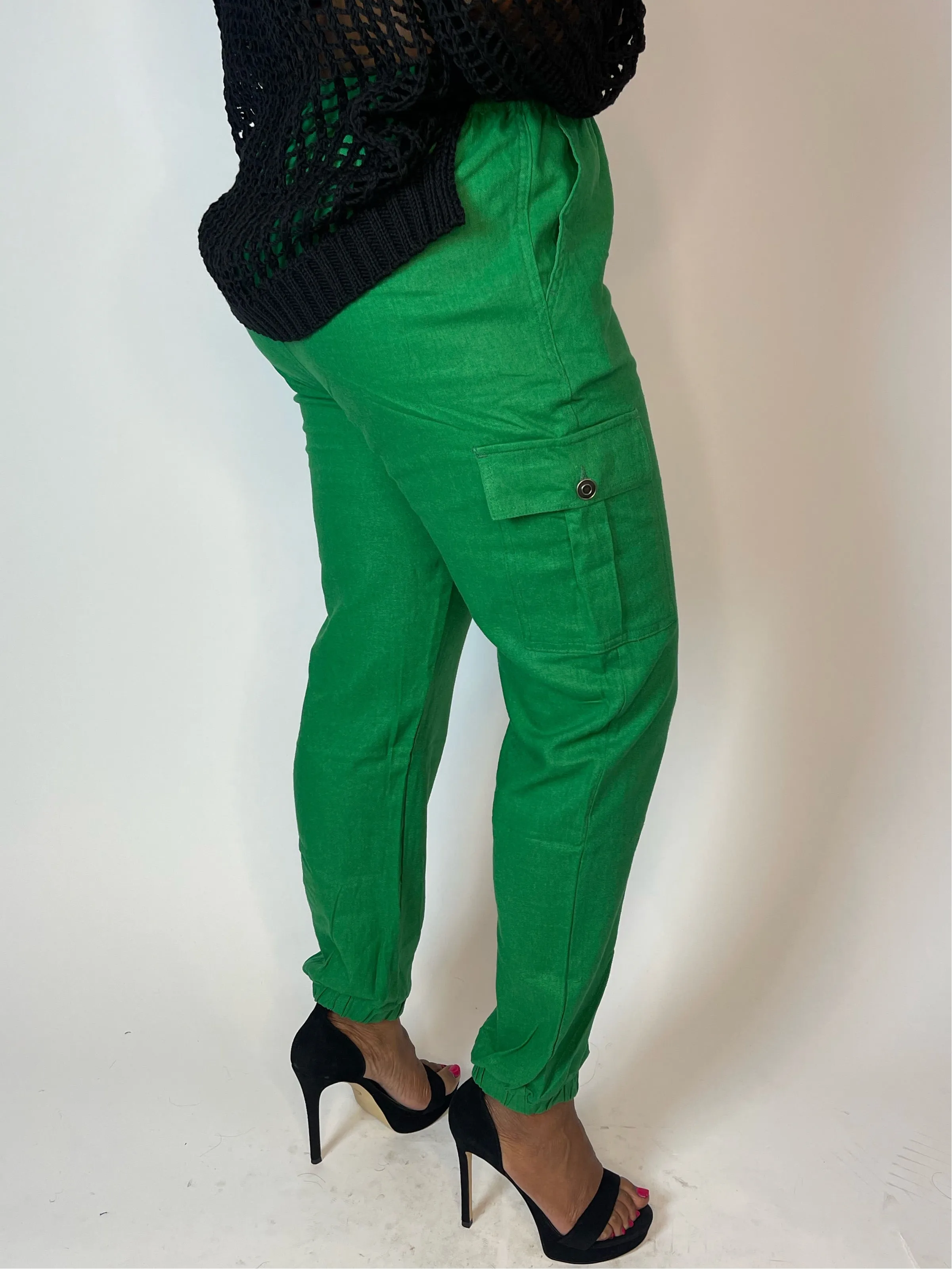 Linen Cargo Pants