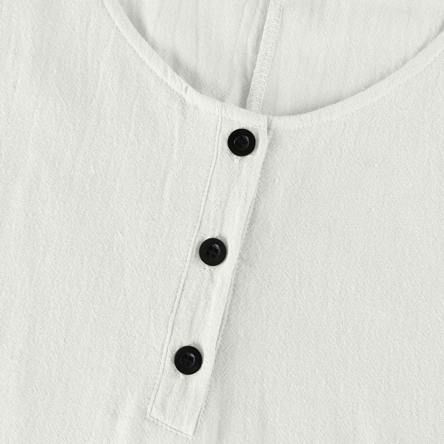 Linen Cotton Beach Dress for Women 2025 Summer Button Shirt Dress Casual Round Neck Dressy Trendy Long Dresses