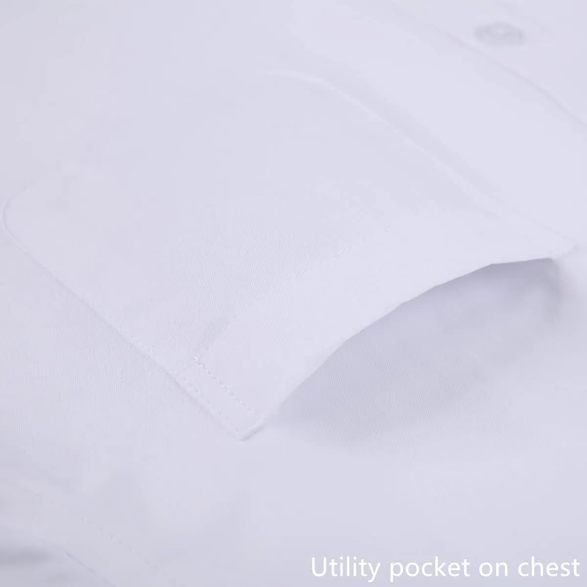 Long Sleeve Dress Shirts for Men - Regular-Fit Casual Button-Down Shirt with Pockets