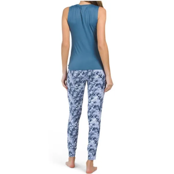 LUCKY BRAND Ultra Soft Tank & Tie Dye Joggers Lounge PJ Pajama Set