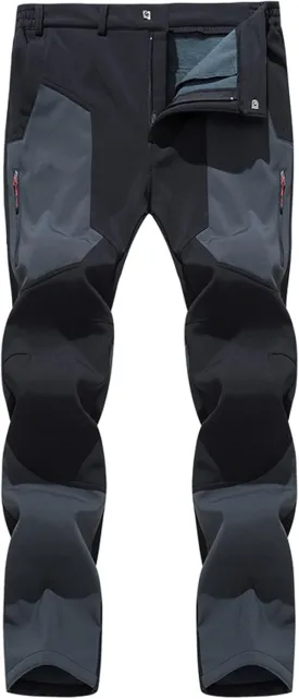 Men's Snow Ski Hiking Pants Waterproof Fleece Lined Pants Outdoor Sports Cycling Climbing Trousers Snowboard Pants