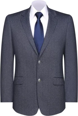 Men's Sport Coat Classic Fit Blazer 2 Button Notch Lapel Business Knit Suits Jacket