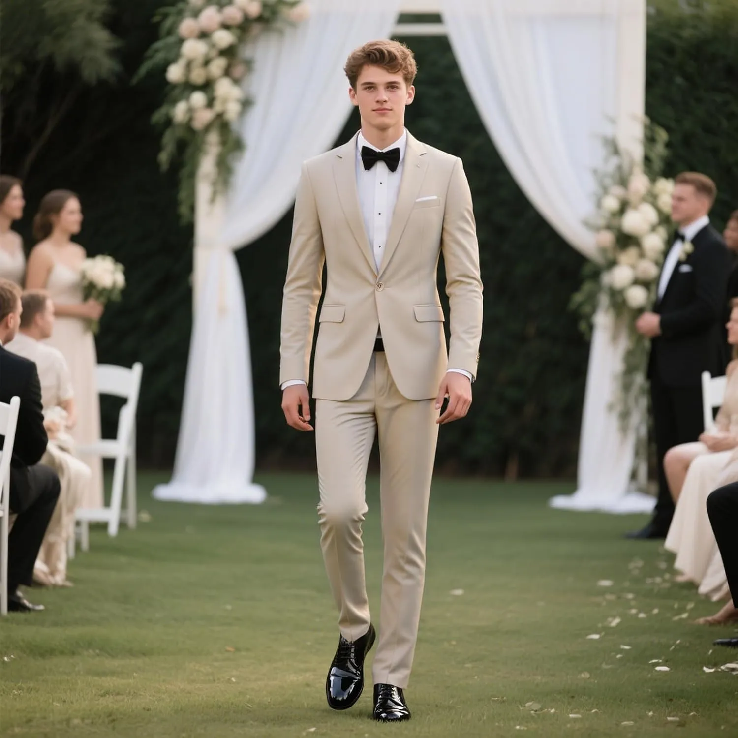 Mens Suits 2 Piece Slim Fit Casual One Button Solid Suits for Mens Business Wedding Party Jacket Blazer & Pants Set