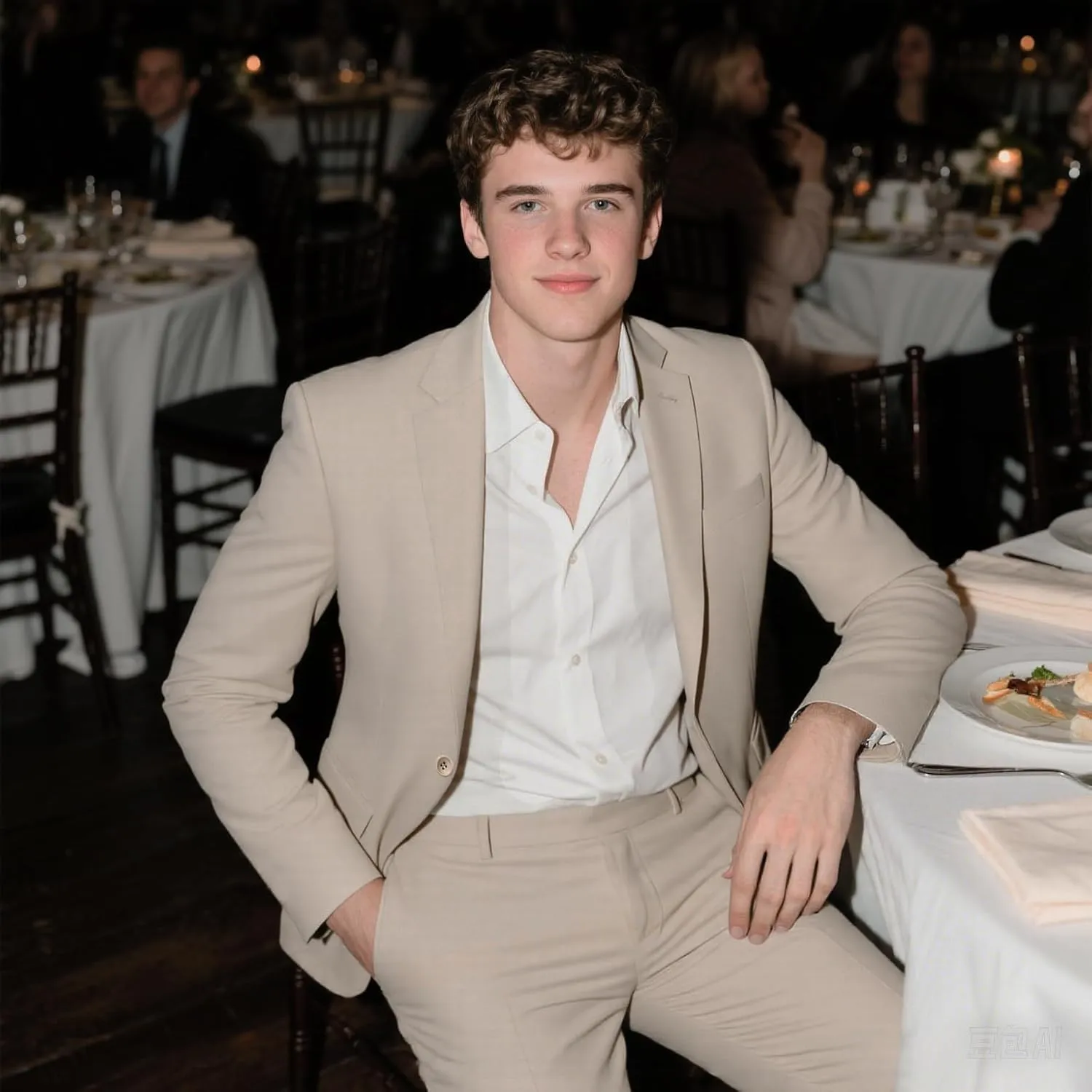 Mens Suits 2 Piece Slim Fit Casual One Button Solid Suits for Mens Business Wedding Party Jacket Blazer & Pants Set
