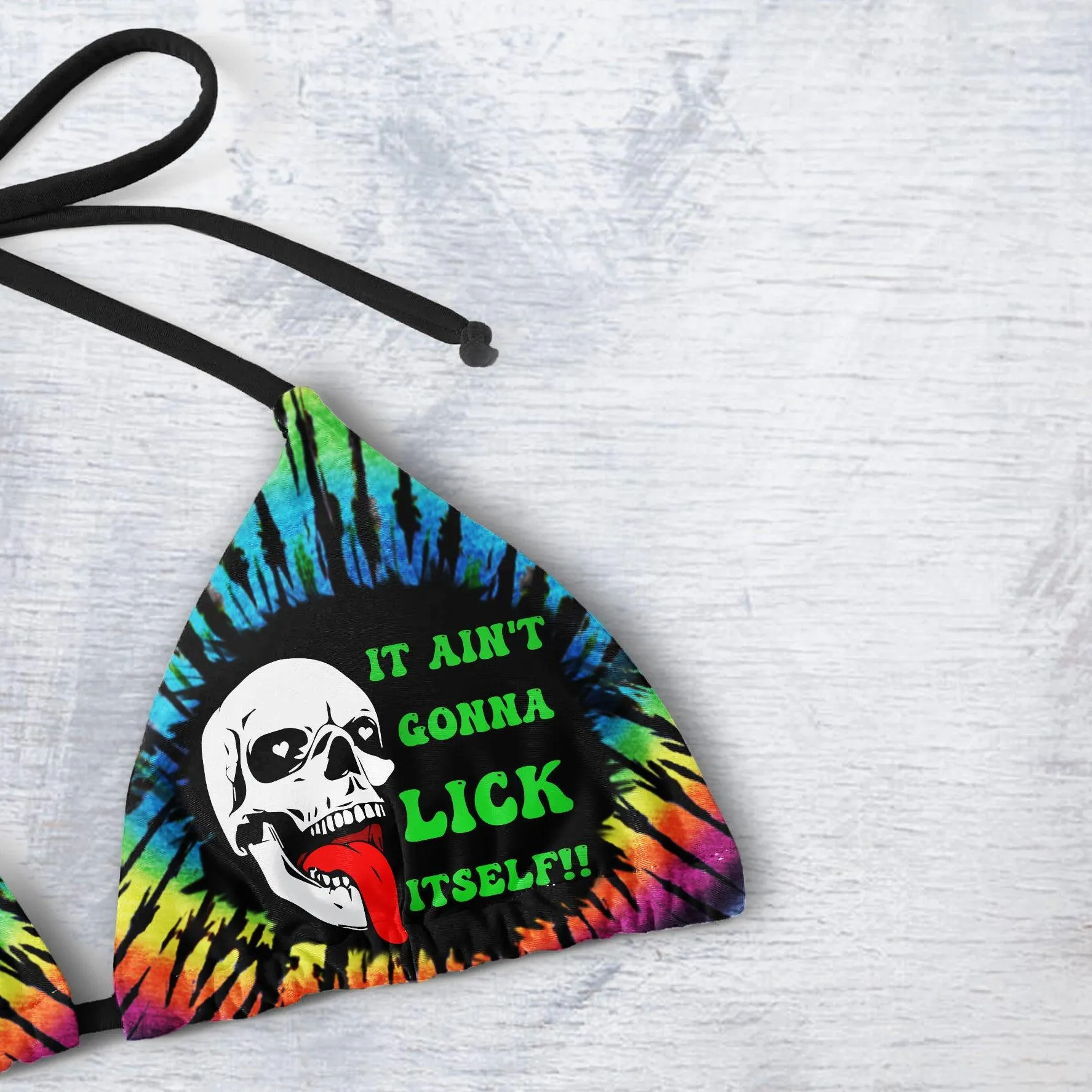 Skull Lick ItSelf Summer Micro Triangle Bikini Swimsuit