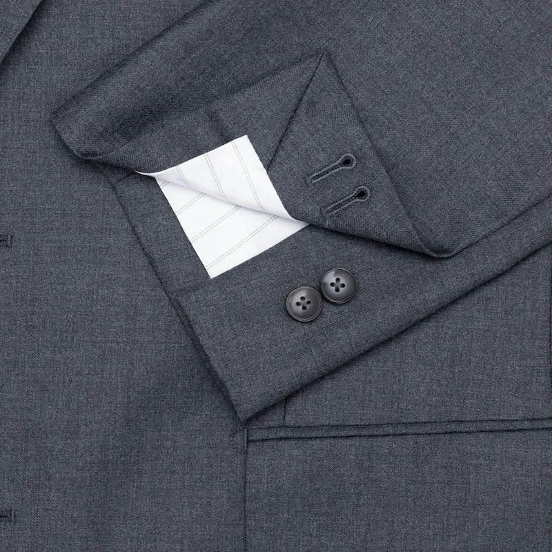 Three-Piece Dark Grey Twill Suit