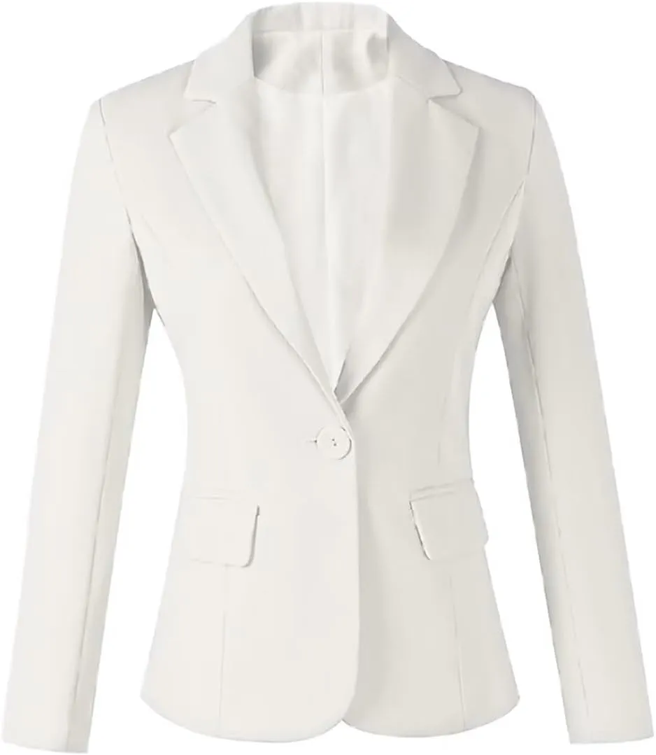 Women's Blazer Solid Casual Blazer Suit Jackets for Women Open Front Office Work Suit Jacket Blazers