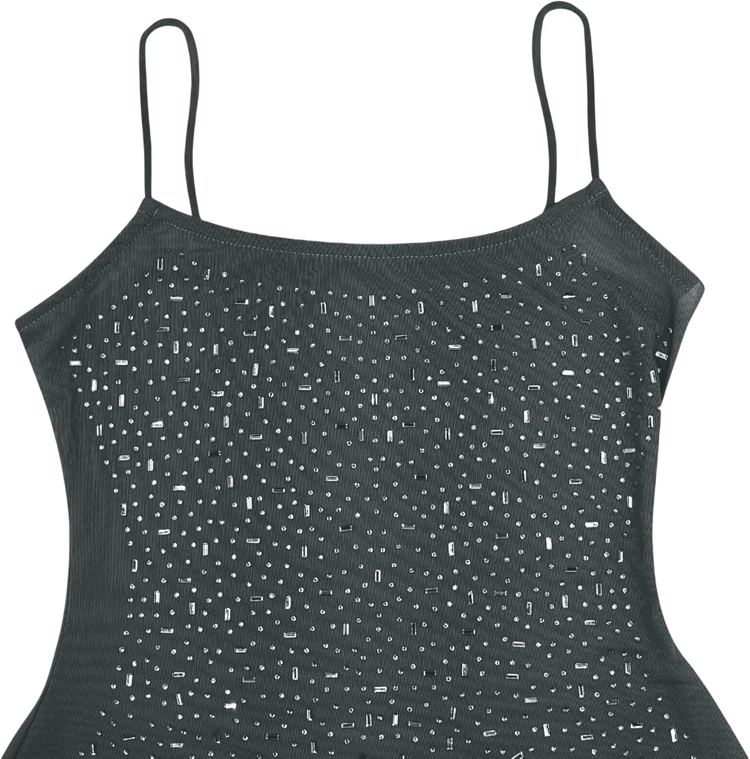 Women's Mesh Rhinestone Cover Up Dress Sparkle Beach Swimwear Coverups Shiny Crystal Sheer Maxi Dresses