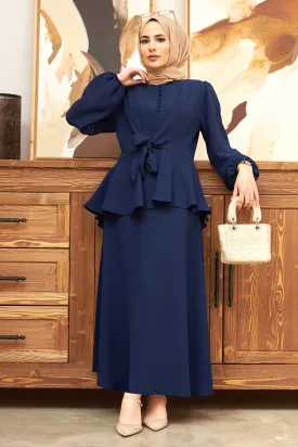 ZRF Women Button-Front Skirt Suit - Indigo - Willenhall