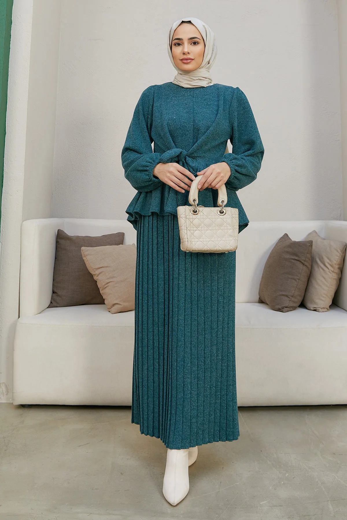 ZRF Women Skirted Knit Set - Emerald - Berlin