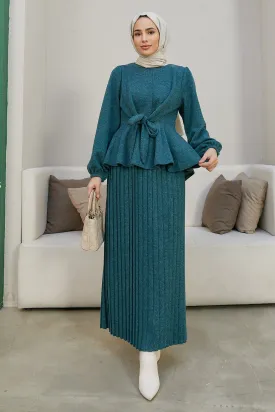ZRF Women Skirted Knit Set - Emerald - Berlin